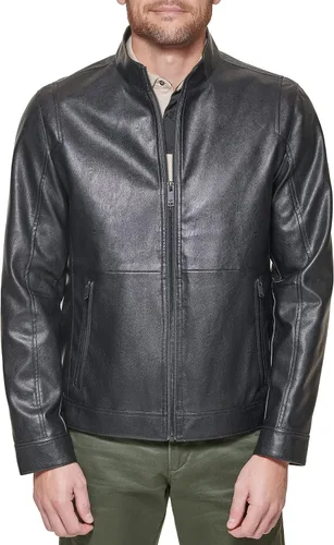 Vista 5 de Dockers Chaqueta Racer de cuero sintético The Dylan para hombre