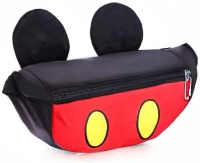 Vista 8 de Riñonera con diseño de dibujos animados para niños y niñas, con orejas de ratón, Patrón 1