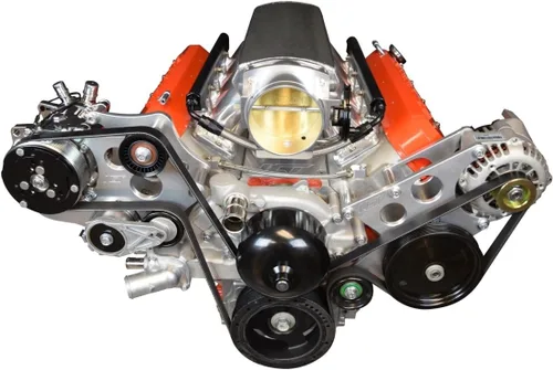 Vista 2 de ICT Billet Kit de soporte para compresor de aire acondicionado compatible con LS Corvette - Sanden 508 A/C LS AC GTO 551474-1
