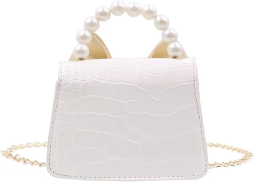 Vista 2 de BABOMAREON - Bolso cruzado pequeño para niñas y niñas pequeñas con lazo