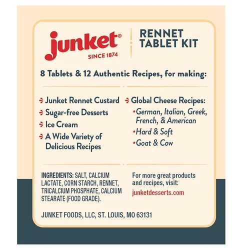 Vista 2 de Junket Tabletas de cuajo caja de 0.23 oz (8 tabletas)