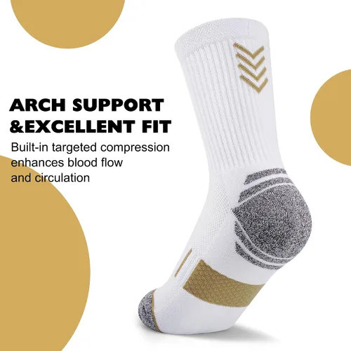 Vista 2 de Amutost Calcetines acolchados para mujer, 5 pares