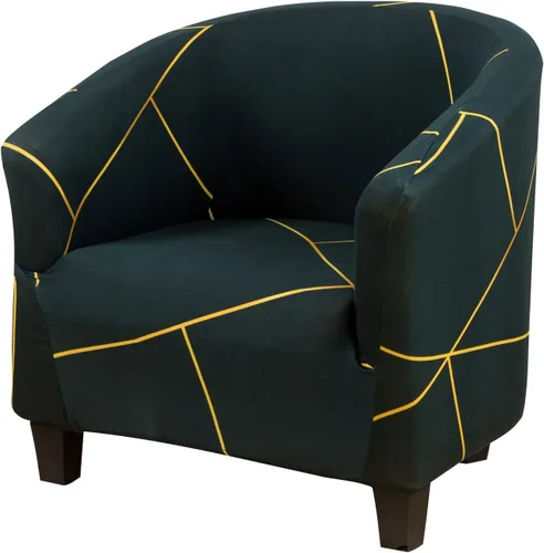 Vista 9 de MIFXIN - Funda elástica para silla de bañera de terciopelo de alta elasticidad, cubierta de silla de club, cubierta de sillón de elastano, cubierta