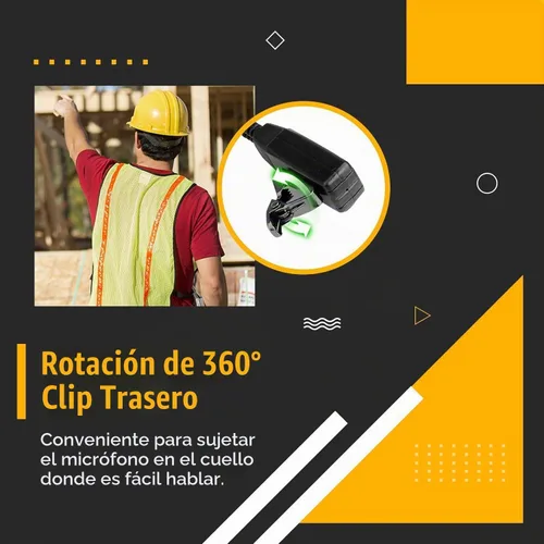 Vista 8 de Retevis RB48 - Walkie Talkies de Largo Alcance, Radios de 2 Vías MIL-STD 810H de Alta Resistencia con Auricular, Resistente al Agua IP67, 2000 mAh