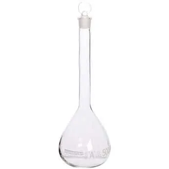 Vista 2 de Cole-Parmer Elements Frasco volumétrico clase A con tapón de vidrio, 10 mL; 2/PK