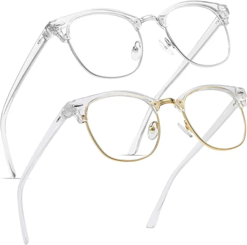 Vista 16 de Perfectmiaoxuan - Gafas con bloqueo de luz azul, anteojos para computadora/juegos/pantalla para mujeres u hombres, anti luz azul y UV