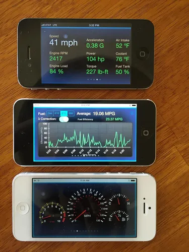 Vista 9 de LELink ^2 Auto configurable encendido/apagado Bluetooth de baja energía BLE OBD-II OBD2 herramienta de diagnóstico del coche para iPhone/iPod/iPad