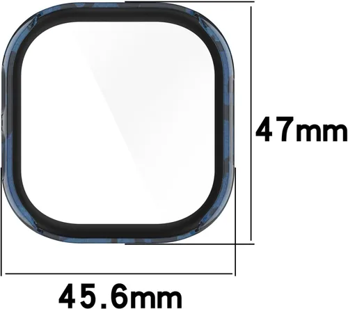 Vista 6 de Disscool Funda de cobertura completa con protector de pantalla compatible con Gizmo Watch 2 de policarbonato duro ultrafino y cristal real, funda