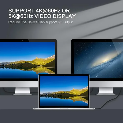 Vista 6 de VCOM Cable USB 4 - Thunderbolt 3, 6.6 pies, 20 Gbps, carga de 100 W, video de 84K a 60 Hz, compatible con USB-C, MacBooks, Hub, acoplamiento