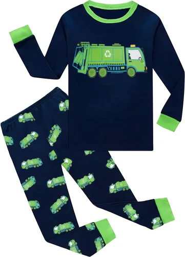 Vista 28 de Little Hand Pijamas para niños pequeños, Monster Truck 100% algodón, dinosaurio para niños, 2 piezas, ropa de dormir, conjuntos de ropa de dormir