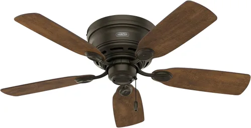 Vista 10 de Hunter 51060 Ventilador de techo de 42 pulgadas IV de bajo perfil, estaño antiguo