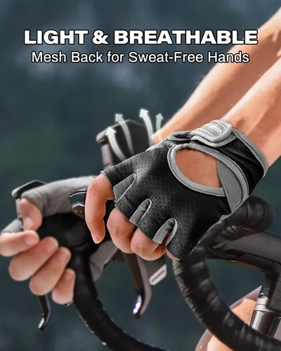 Vista 3 de VINSGUIR Guantes de entrenamiento para mujeres y hombres, guantes de levantamiento de pesas transpirables para ejercicio de gimnasio, fitness