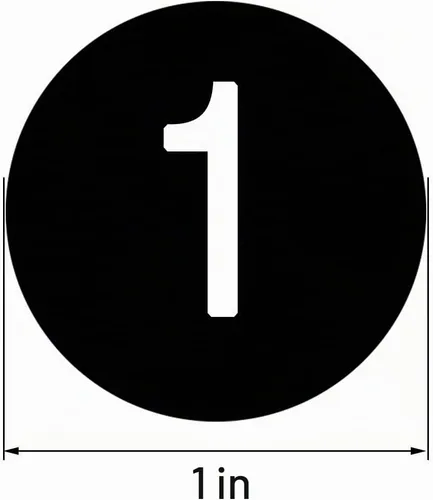 Vista 2 de Outus 10 hojas de 1 a 50 calcomanías de números pequeños para el aula, calcomanías de vinilo con números consecutivos, autoadhesivas, impermeables