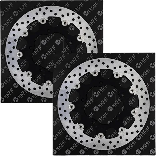 Vista 2 de NICHE Juego de rotor de freno delantero para Suzuki Vstrom 1000 650 Katana 650 GSXS750 GSX1250FA 59210-31J00 59210-44G11