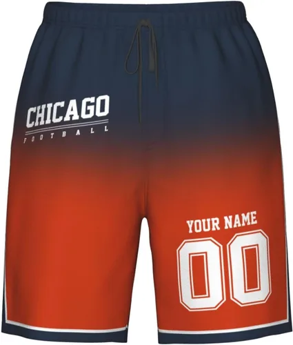 Vista 25 de Pantalones cortos de playa personalizados de fútbol para hombre, de secado rápido, personalizados con cualquier nombre y número, regalos