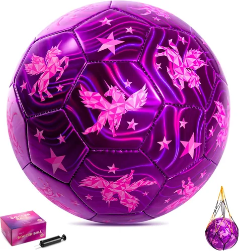 Vista 11 de INPODAK Balón de fútbol para niños pequeños, tamaño 3, pelotas clásicas en blanco y negro para niños de 2 a 8 años con bomba, bolsa de malla y caja