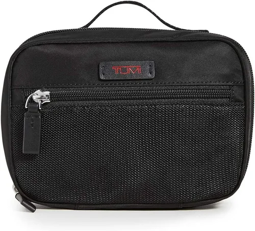 Vista 4 de TUMI - Bolsa de accesorios de equipaje - Neceser de viaje para hombre y mujer, Negro -, Bolsa de accesorios pequeña