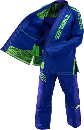 Vista 3 de Sanabul Highlights Professional Competition BJJ Jiu Jitsu Gi IBJJF Approved See Special Sizing Guide