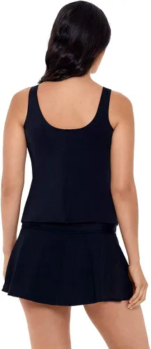 Vista 3 de Reebok Traje de baño para mujer sin fin de resistencia escote alto copa suave tankini
