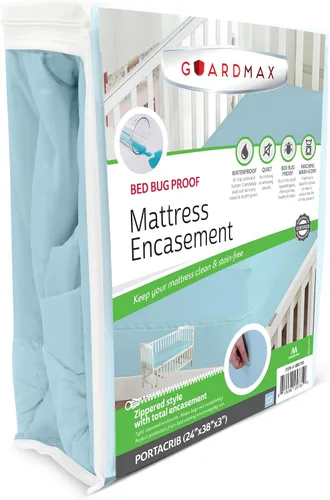 Vista 42 de Protector de colchón Guardmax con cremallera funda contra insectos para cama 100% impermeable suave, hipoalergénico y transpirable