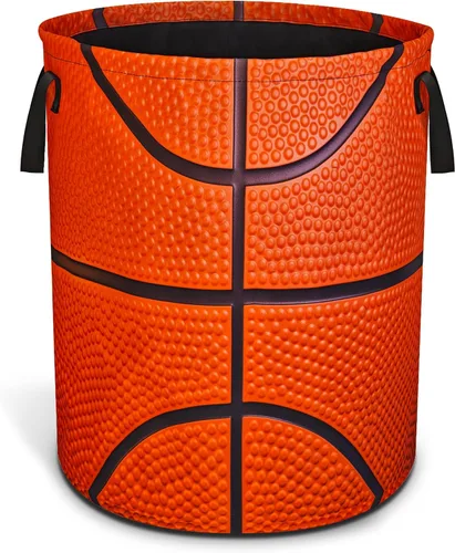 Vista 9 de Cesta de lavandería de baloncesto cesta de pelota plegable de tela Oxford divertida bolsa de lona cesta de almacenamiento de ropa organizador