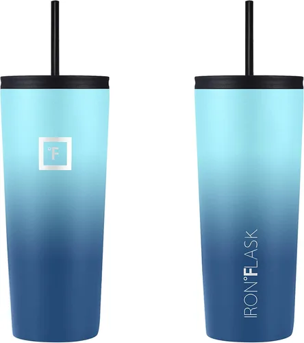 Vista 3 de IRON °FLASK Taza clásica - Botella de agua de acero inoxidable aislada al vacío, de doble pared, taza para beber, taza de viaje aislada