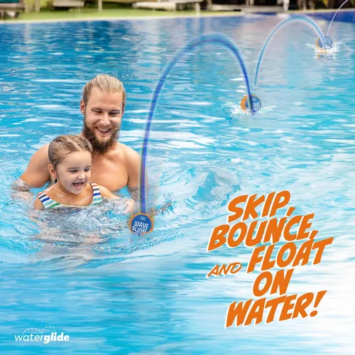 Vista 2 de HydroSport Pelota de agua para saltar – Pelota de billar – Juguetes de playa para niños de 8 a 12 años – Saltar lago, Skee, Fly Juego de natación