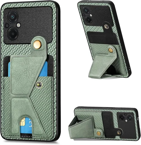 Vista 11 de Funda para Oppo K10x / OnePlus Nord CE 2 Lite 5G Funda para Realme 9 5G / 9 Pro / Q5 / V25 Funda de piel sintética con ranuras para tarjetas
