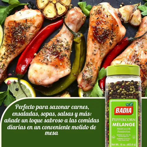 Vista 3 de Badia Mezcla de pimienta gourmet, 16 onzas