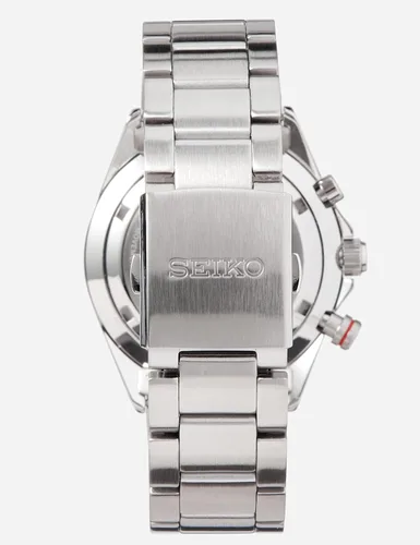Vista 4 de Seiko SSB407 Essentials - Reloj cronógrafo con esfera azul de acero inoxidable para hombre Azul Patchwork