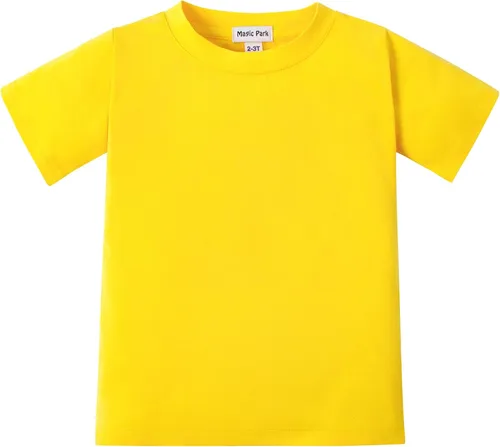 Vista 15 de Magic Park 6M-14Y Camiseta de manga corta y larga para bebés, camiseta de manga larga para niños, camisetas de color sólido para niños y niñas