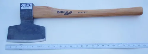 Vista 2 de Biber Hacha de carpintero sueca clásica o mejor conocida como The Broad Axe por Mueller (bisel izquierdo)