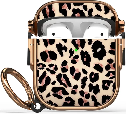 Vista 33 de Maxjoy Funda para AirPods 3 con cerradura, funda protectora rígida de 3ª generación para AirPod de 3ª generación para mujeres y hombres con llavero