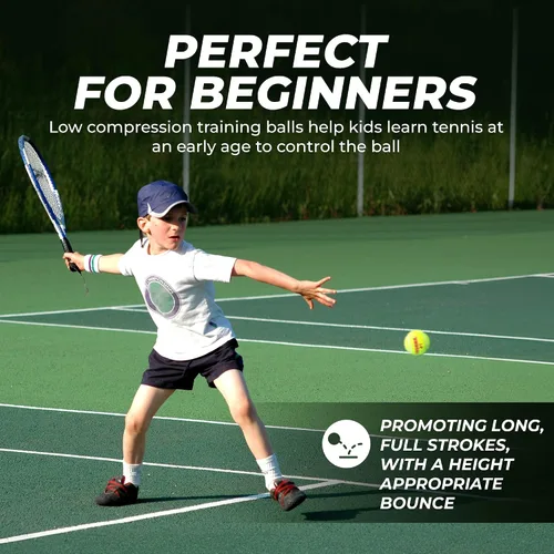 Vista 2 de Tourna Green Dot Low Compression Tennis Balls
