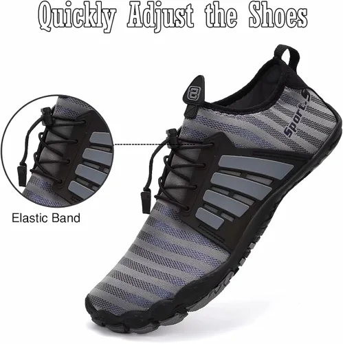 Vista 4 de Water-Shoes-Mens-Womens Quick-Dry Barefoot-Swim Diving Shoes-Aqua-Socks for Sports Climbing Beach Surf