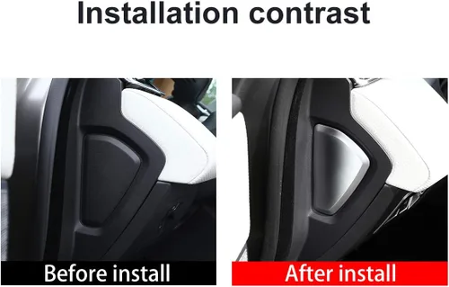 Vista 2 de YIWANG ABS cromo lado panel de instrumentos decoración Trim 2 unids para Land Rover Range Rover Velar 2017 2018 2019 2020 Accesorios de coche
