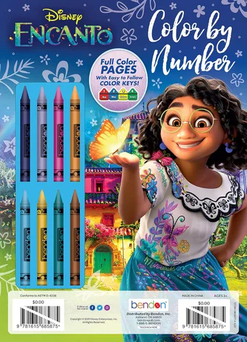 Vista 2 de Disney Encanto - Libro de 32 páginas para colorear y actividades con 8 crayones de tapa blanda 51726 Bendon