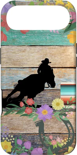 Vista 27 de Cute Serape Spring Flower Rodeo Western Horse Barrel Racing Case for iPhone 17