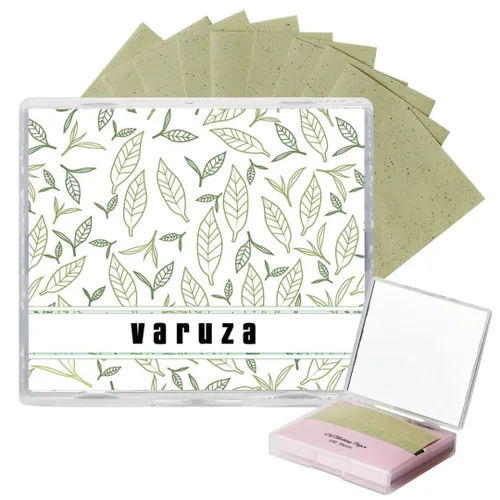 Vista 12 de [100 unidades + estuche de espejo] Hojas de secado de aceite de carbón de bambú natural para cara coreana con estuche de espejo