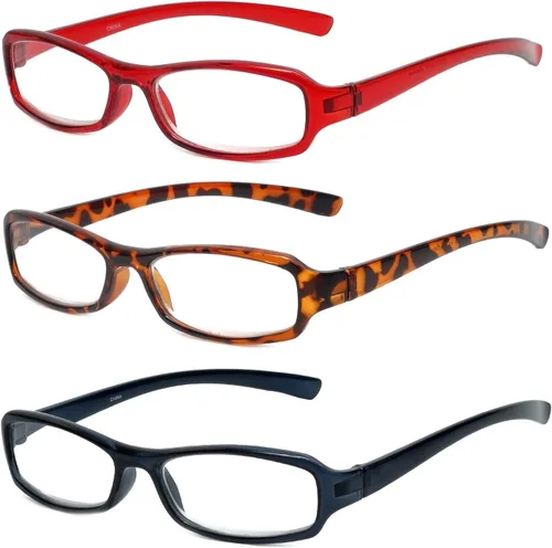 Vista 7 de Calabria 8034 - Lentes de lectura de diseñador para mujer, con bisagra de resorte, lectores de potencia individuales, sin distorsiones, ligeros