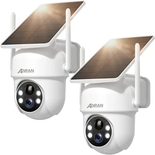Vista 12 de ANRAN Cámaras de seguridad solares inalámbricas para exteriores, cámaras 2K