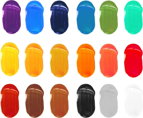 Vista 6 de Kokuyo Camlin Artist - Colores acrílicos - 18 tonos, 0.7 onzas líquidas