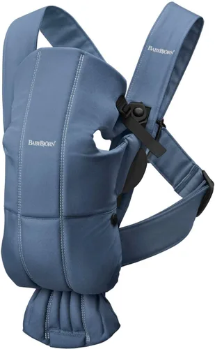 Vista 24 de BabyBjörn Portabebés Mini, gris claro, jersey 3D Portabebés (7-25 libras), ergonómico, fácil de usar