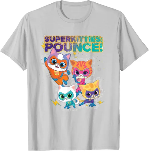 Vista 60 de Disney Junior SuperKitties Pounce! Camiseta de equipo completo, talla S