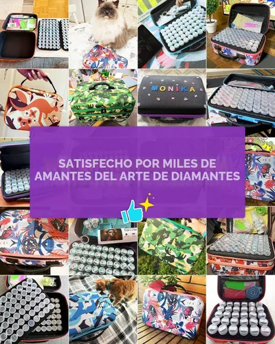 Vista 6 de ARTDOT Contenedor de almacenamiento de 30 ranuras para kits de arte de diamantes para adultos, cajas de almacenamiento portátiles de cuentas