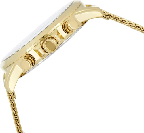 Vista 3 de GUESS Mens Guess Mens Watch - Porter Gold 44mm Gold-Tone Steel Bracelet Case Quartz Watch W1310G2