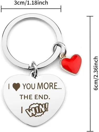 Vista 2 de Valentines Day Gifts For Him Her Couple Keychain Love Anniversary Birthday Gifts For Boyfriend Girlfriend Wife Husband