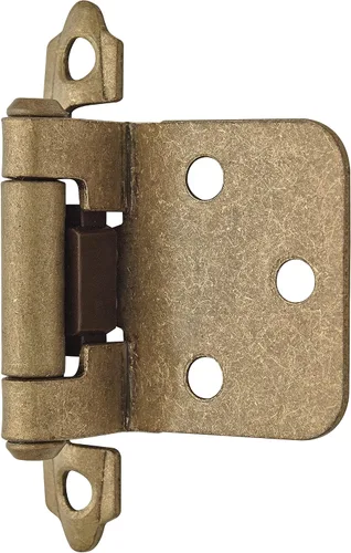 Vista 3 de Amerock Bisagra cierre automático montaje Variable revestimiento Bisagra Set, 2 paquetes, BP3429BB