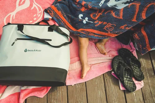 Vista 8 de Skog Å Kust ToteSak - Bolsa de playa impermeable con cremallera hermética