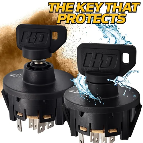 Vista 2 de HD Switch Kit de interruptor de llave de encendido para ExMark Toro 117-2221 137-4100 116-0229 para cortacéspedes Z Master Time Cutter SS y ZS